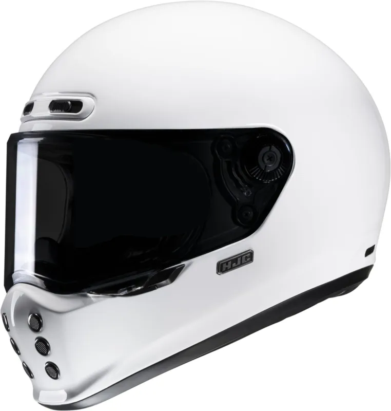 HJC přilba V10 Solid white - Velikosti L Sezónní Sleva
