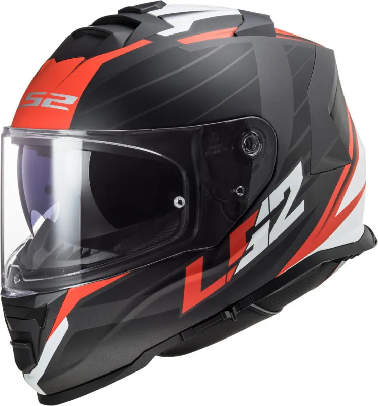 Časově Omezené LS2 FF800 Storm Nerve Přilba černá matná/červená - M (57/58)