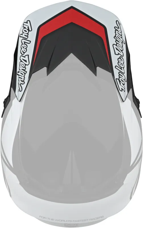 Novinka Troy Lee Designs GP Overload Vrchol helmy černobílá - Troy Lee Designs