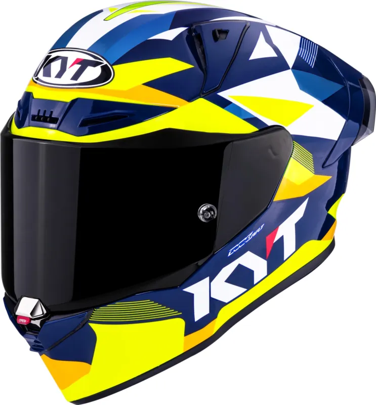 KYT R1R Diamond Helma modrá/žlutá - XL (61/62) Sleva