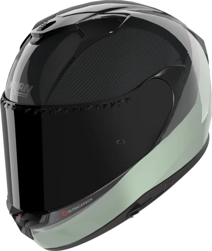 Nolan X-904 Ultra Carbon Verniciatura Speciale Helma černo/zelená - M (58) Speciální Cena