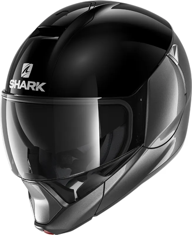 Shark Evojet Blank Dual Modulární přilby Černá/stříbrná - L (59/60) Sleva