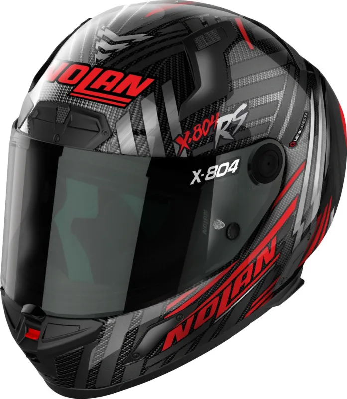 Oblíbený Nolan X-804 RS Ultra Carbon Spectre Přilba černá/šedá/červená - L (60)