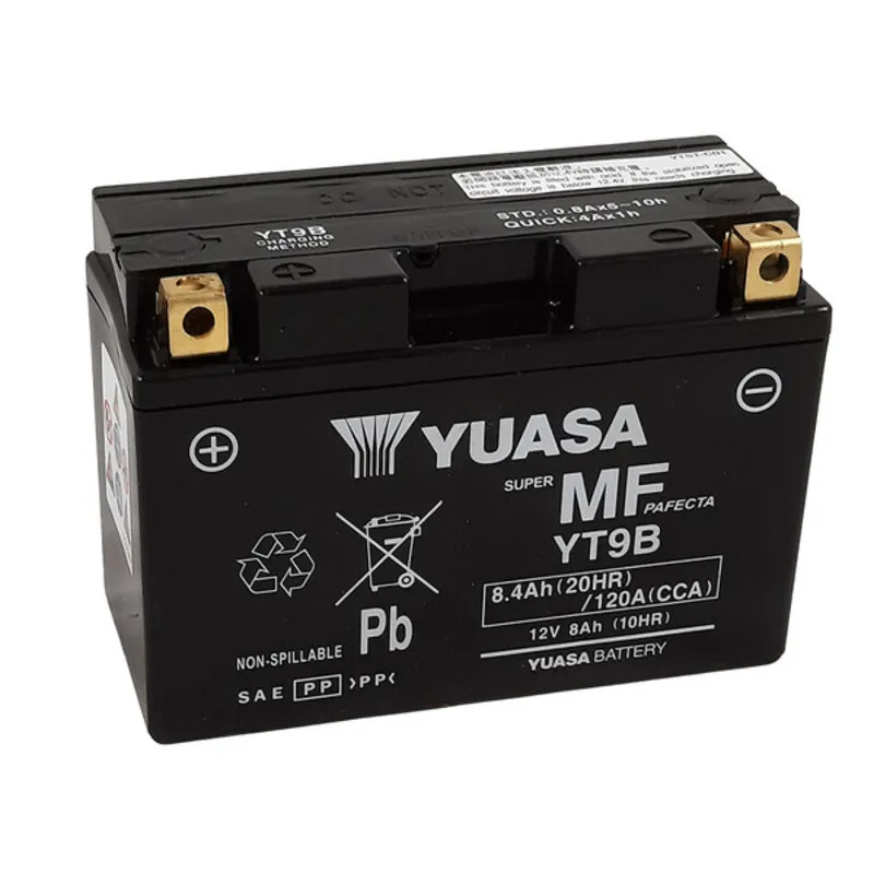 Přímo Od Výrobce YUASA Továrně aktivovaná baterie pro údržbu W/C - YT9B - YUASA Továrně aktivovaná baterie pro údržbu W/C - YT9B ► koupit online na FC-Moto