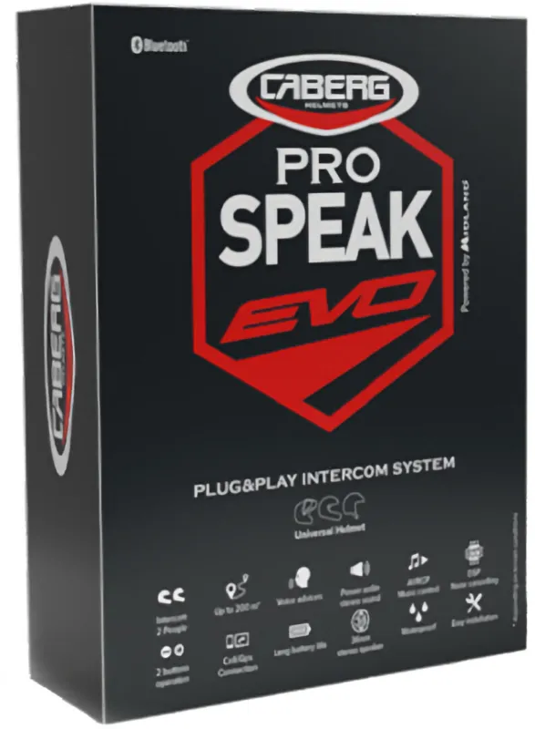 Caberg Pro Speak Evo Bluetooth Komunikační systém - jedna sada - Caberg Pro Speak Evo Bluetooth Komunikační systém - jedna sada ► koupit online na FC-Moto Nejprodávanější