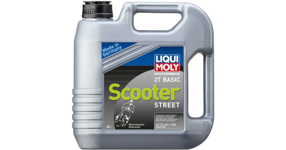 Zlevněný LIQUI MOLY Motorbike 2T Basic Scooter, minerální motorový 2T olej 4 l