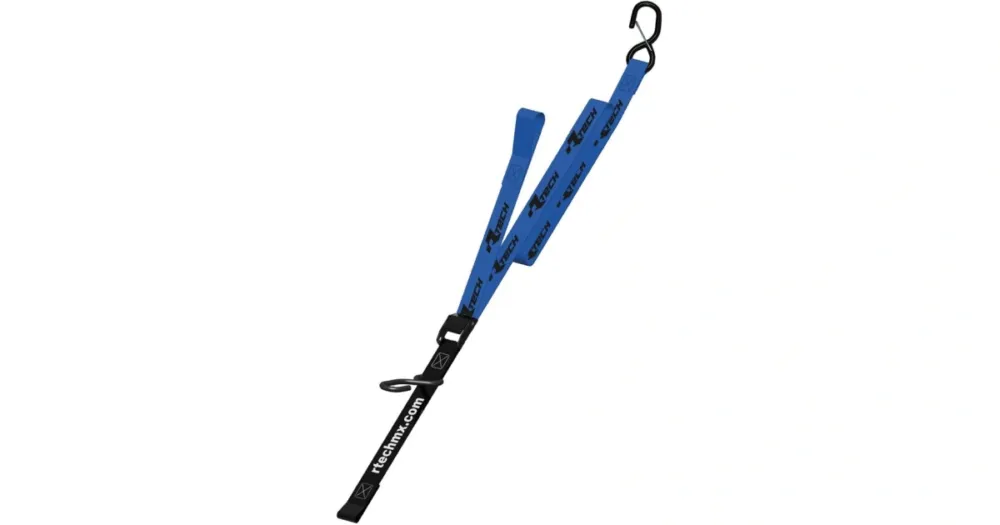 Jen Po Omezenou Doba Upínací popruhy s rychloupínací spojkou (šířka 38 mm / délka 2 m / nosnost 550 kg), RTECH (1 pár, modrý)