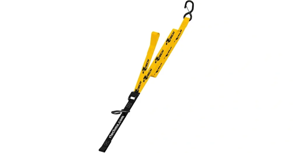 Jen Po Omezenou Doba Upínací popruhy s rychloupínací spojkou (šířka 38 mm / délka 2 m / nosnost 550 kg), RTECH (1 pár, žlutý)
