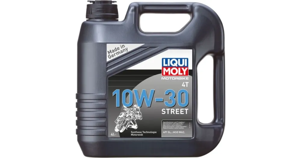 Originální LIQUI MOLY Motorbike 4T 10W30 Street, polosyntetický motorový olej 4 l