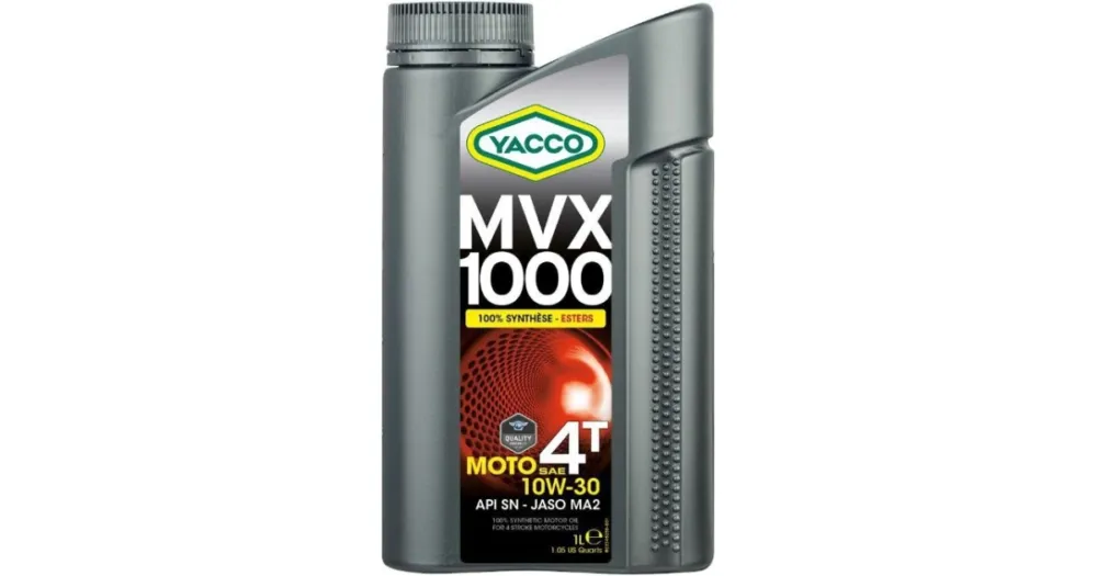 Motorový olej YACCO MVX 1000 4T 10W30, YACCO (4 l) Omezená Nabídka
