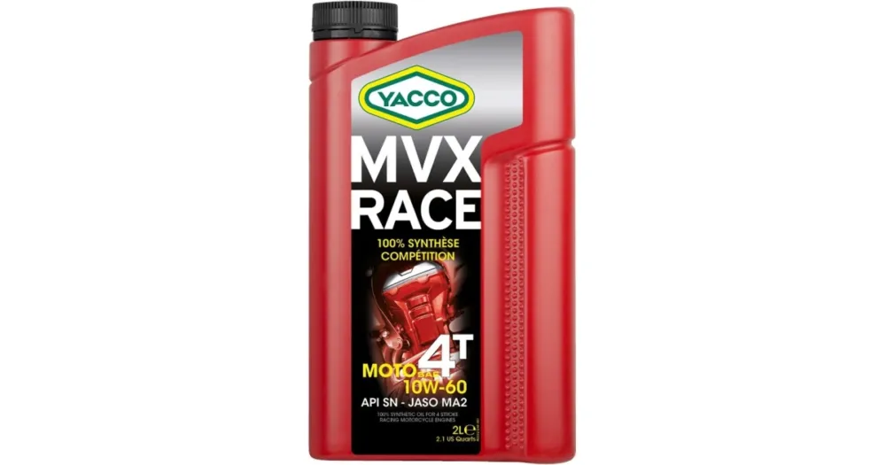 Motorový olej YACCO MVX RACE 4T 10W60, YACCO (2 l) Dokud Zásoby Vydrží