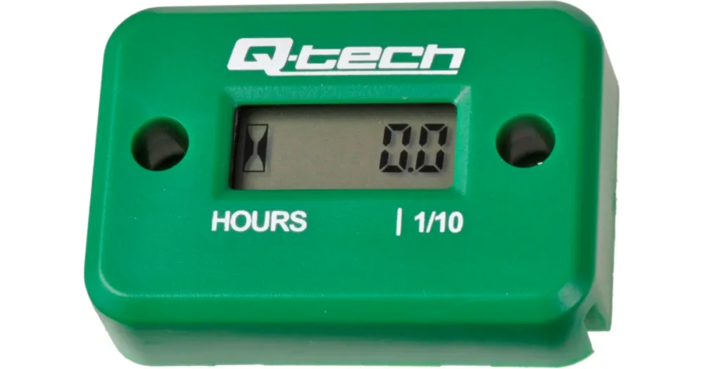 Časově Omezené Měřič motohodin, Q-TECH (zelený)