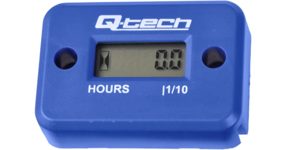 Měřič motohodin, Q-TECH (modrý) Ověřený