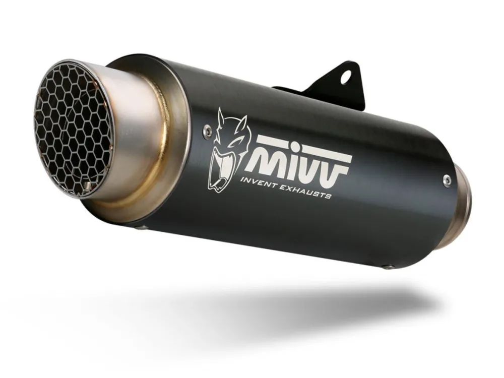 2 koncovky výfuku MIVV GP PRO D.038.LXBP Černá ocel Expresní Doručení