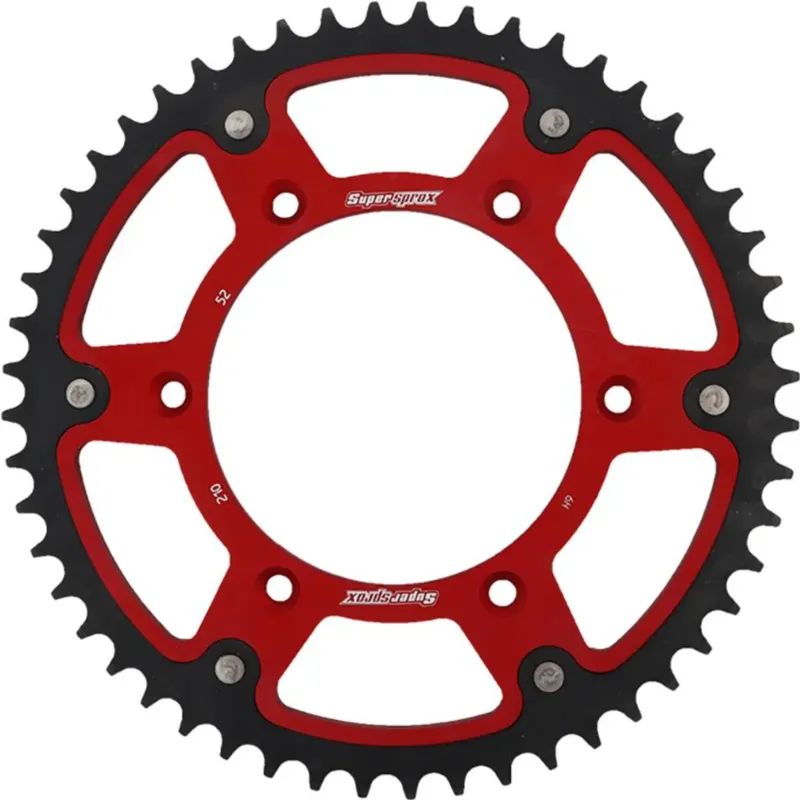 Zadní rozetka 520 52 zubů, Supersprox 289 (JTR210), STEALTH - ocelovo-hliníková, červená Zlevněný