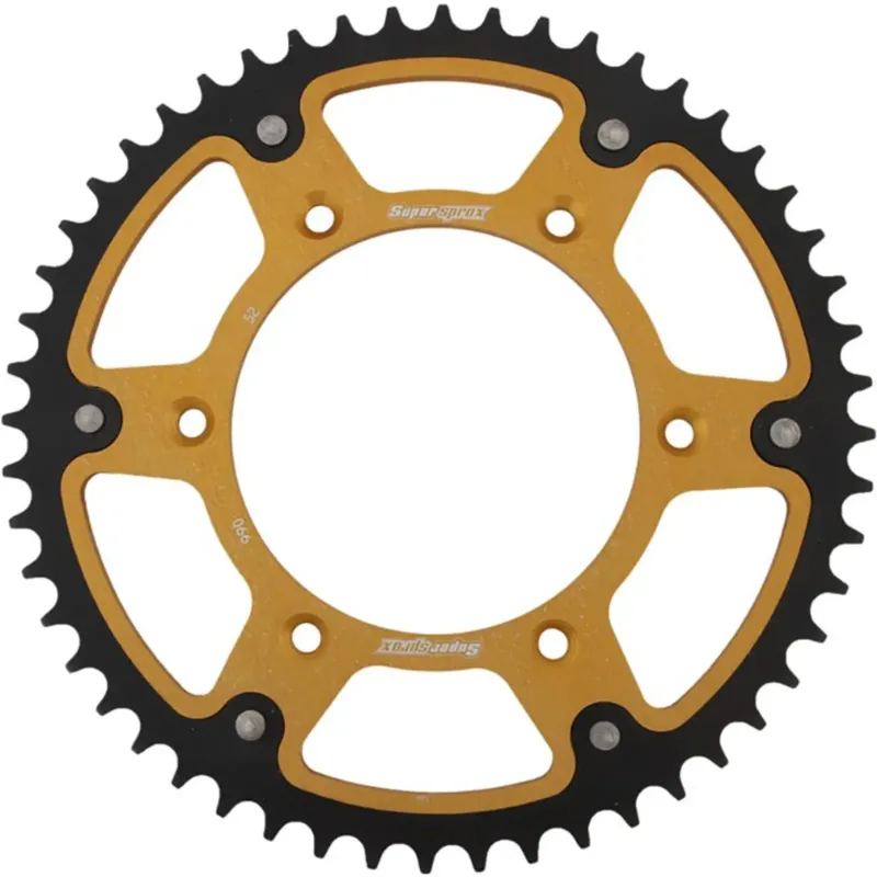Zadní rozeta 520 52 zubů, Supersprox 899 (JTR897), Stealth - ocelovo-hliníková, zlatá Tovární Cena
