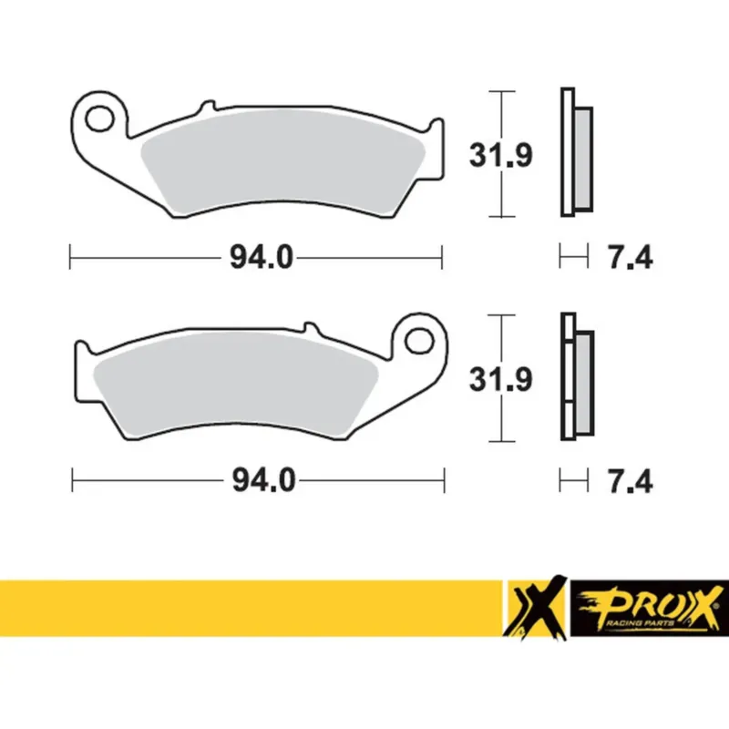 Autentický Přední brzdové destičky Prox KH125 (37.105302) Honda CR125/250/500 ‘87-94