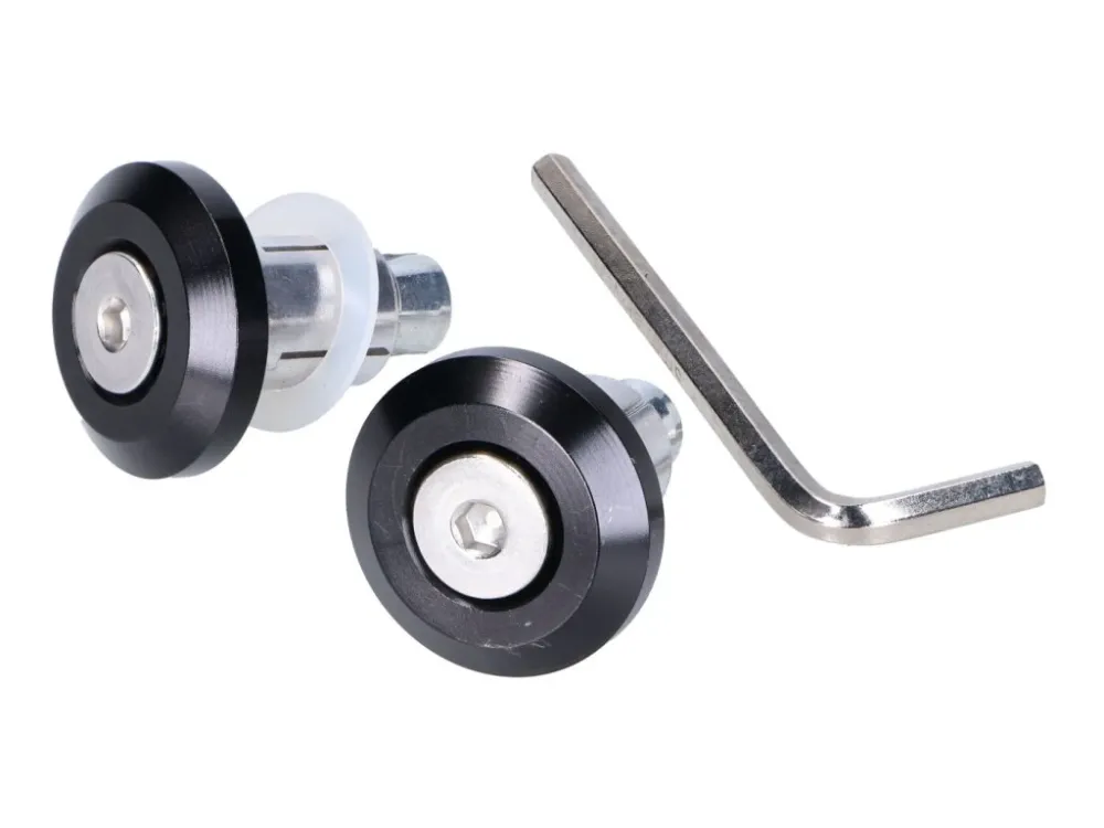 Koncovky řidítek flat, 13,5 / 17,5mm - černé Nová Kolekce
