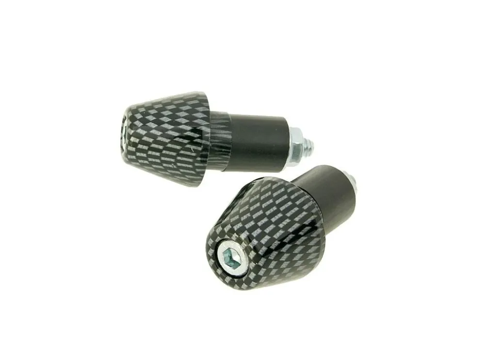 Koncovky řidítek Short 17,5mm - Carbon Vysoce Kvalitní