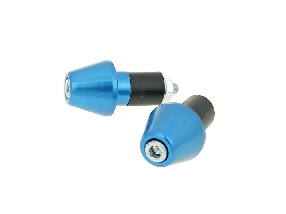 Koncovky řidítek Short 17,5mm - modrá Novinka