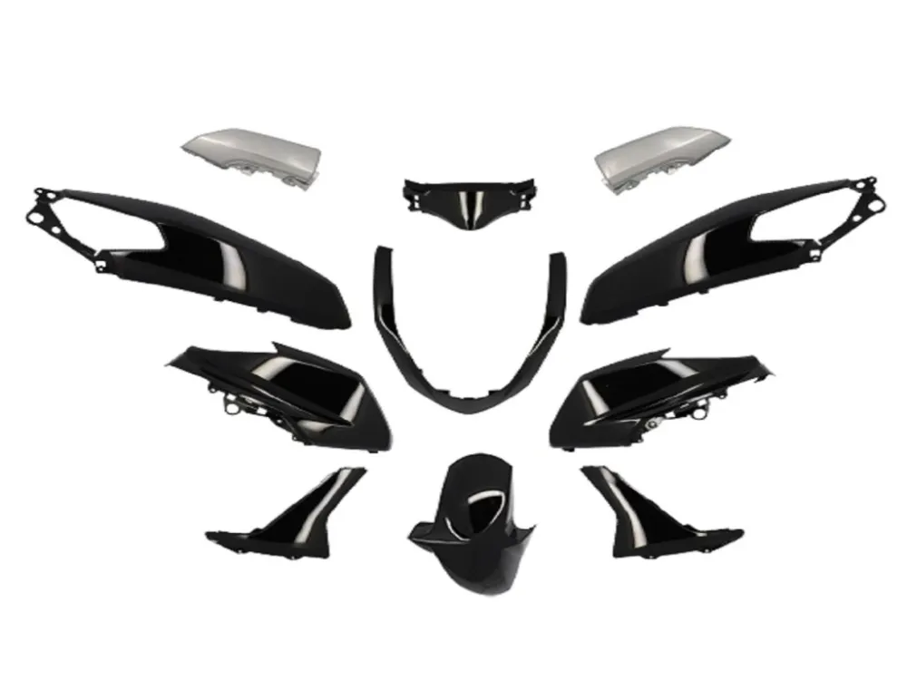 Omezená Nabídka Sada plastů 11ks černá lesklá, Yamaha N-Max 125cc 2015-2020