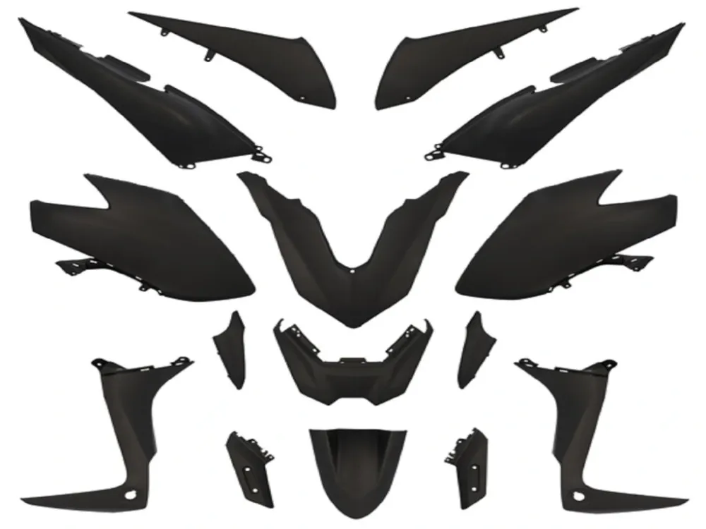 Sada plastů 15ks černá matná, Yamaha T-Max 560, T-Max 560odS Euro3 2017-2019 Nejlepší Cena