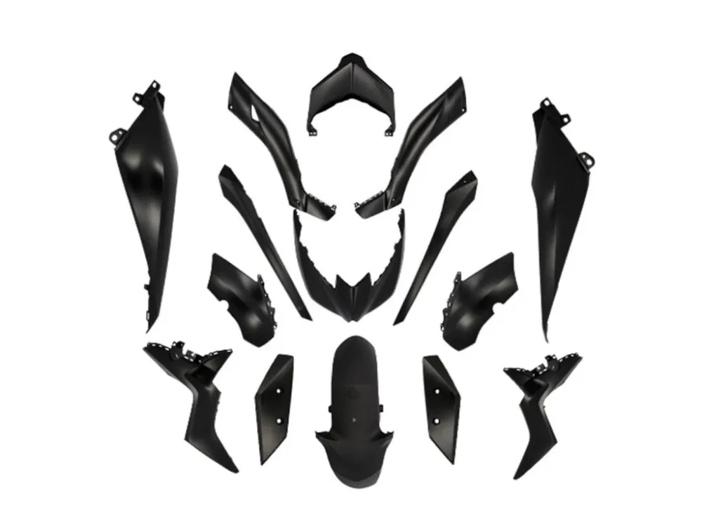 Nejlepší Cena Sada plastů 15ks černá matná, Yamaha X-Max 125, 300 2018-