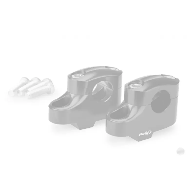 Zvýšení řidítek PUIG PULLBACK 21811P stříbrná height 20mm, d 25mm, back 16mm Omezená Nabídka