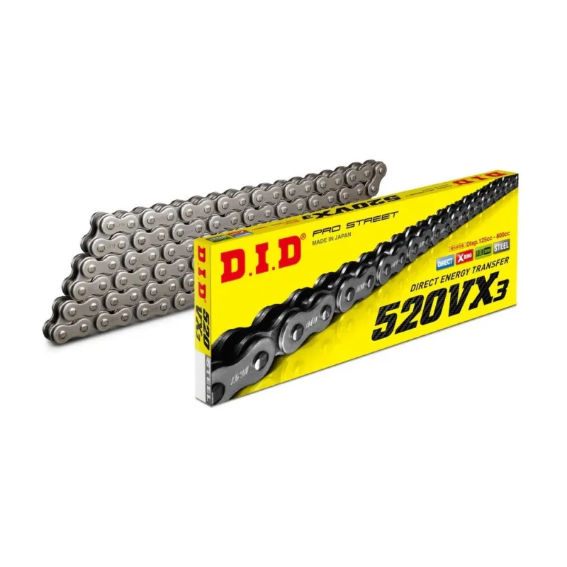 Top Prodej VX série X-Kroužkový řetěz D.I.D Chain 520VX3 120 L