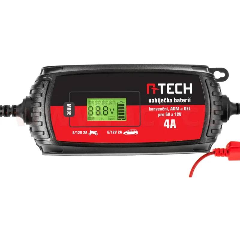 Nabíječka A-TECH 6/12 V, 3 - 120 Ah, 4 A Poslední Šance