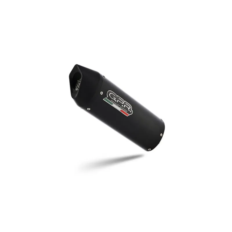 Koncovka výfuku Slip-on GPR FURORE EVO4 NERO E5.Y.211.1.FNE4 Matná černá zahrnuje spojovací svod a odnímatelný dB killer Sezónní Sleva