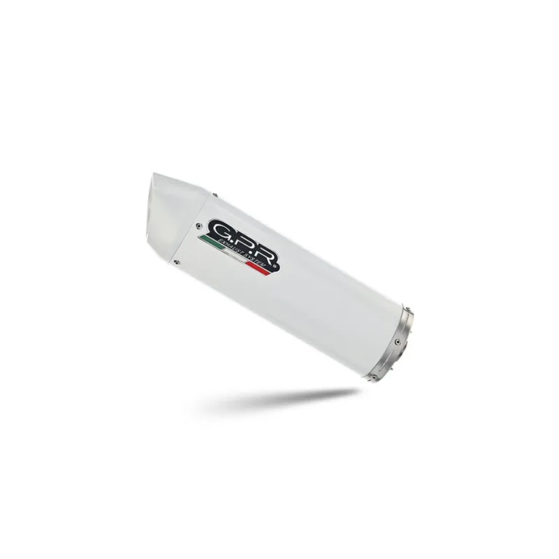 Značkový Koncovka výfuku Slip-on GPR ALBUS CERAMIC FN.5.RACEDB.ALB Lesklá bílá zahrnuje spojovací svod a odnímatelný dB killer