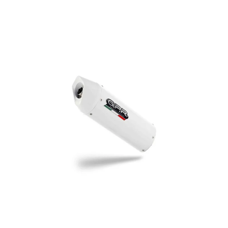 Značkový Koncovka výfuku Slip-on GPR ALBUS CERAMIC E5.H.254.ALB Lesklá bílá zahrnuje spojovací svod a odnímatelný dB killer