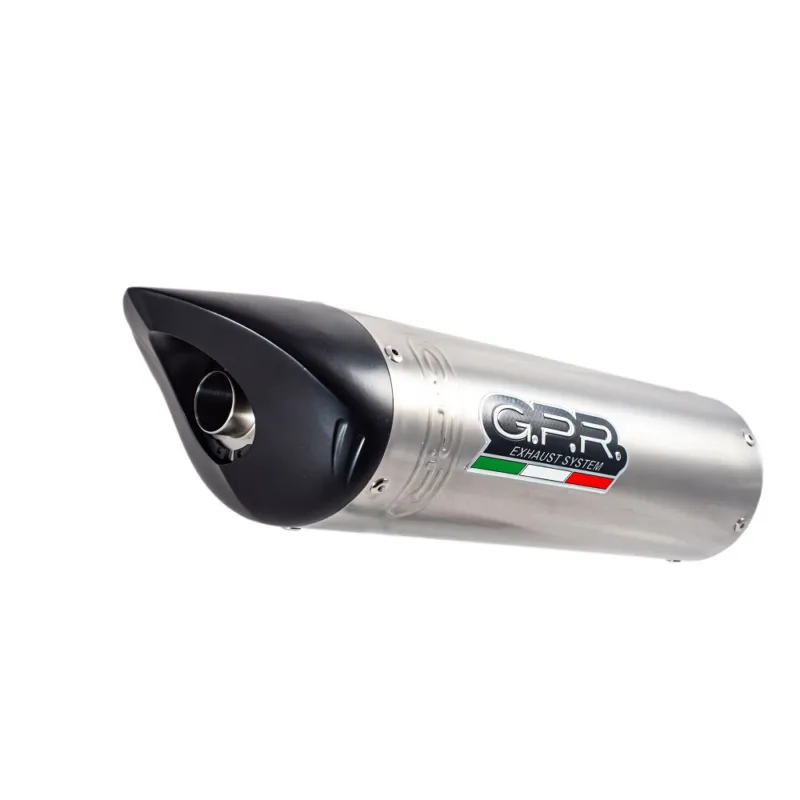 Značkový Slip-on exhaust GPR TIBURON CAT.43.TIBTO Brushed Titanium including removable db killer, link pipe and catalyst