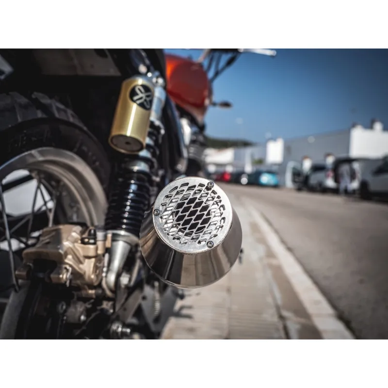 Aktuální Universal silencer GPR ULTRACONE CAFÉ RACER CAFE.12.ULTRA Brushed Stainless steel without link pipe